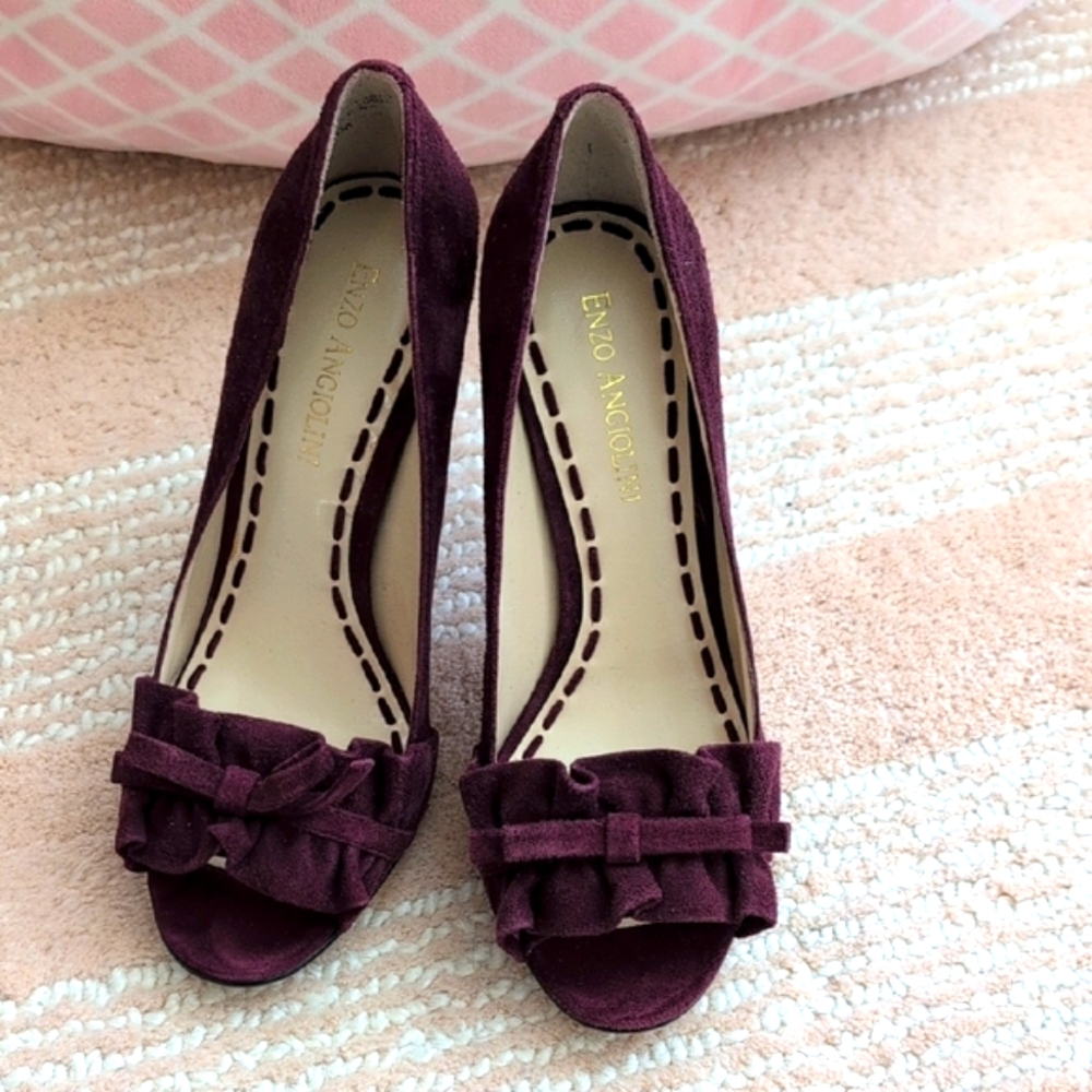 Enzo Angiolini Women's Purple Heels - Picture 2 of 5